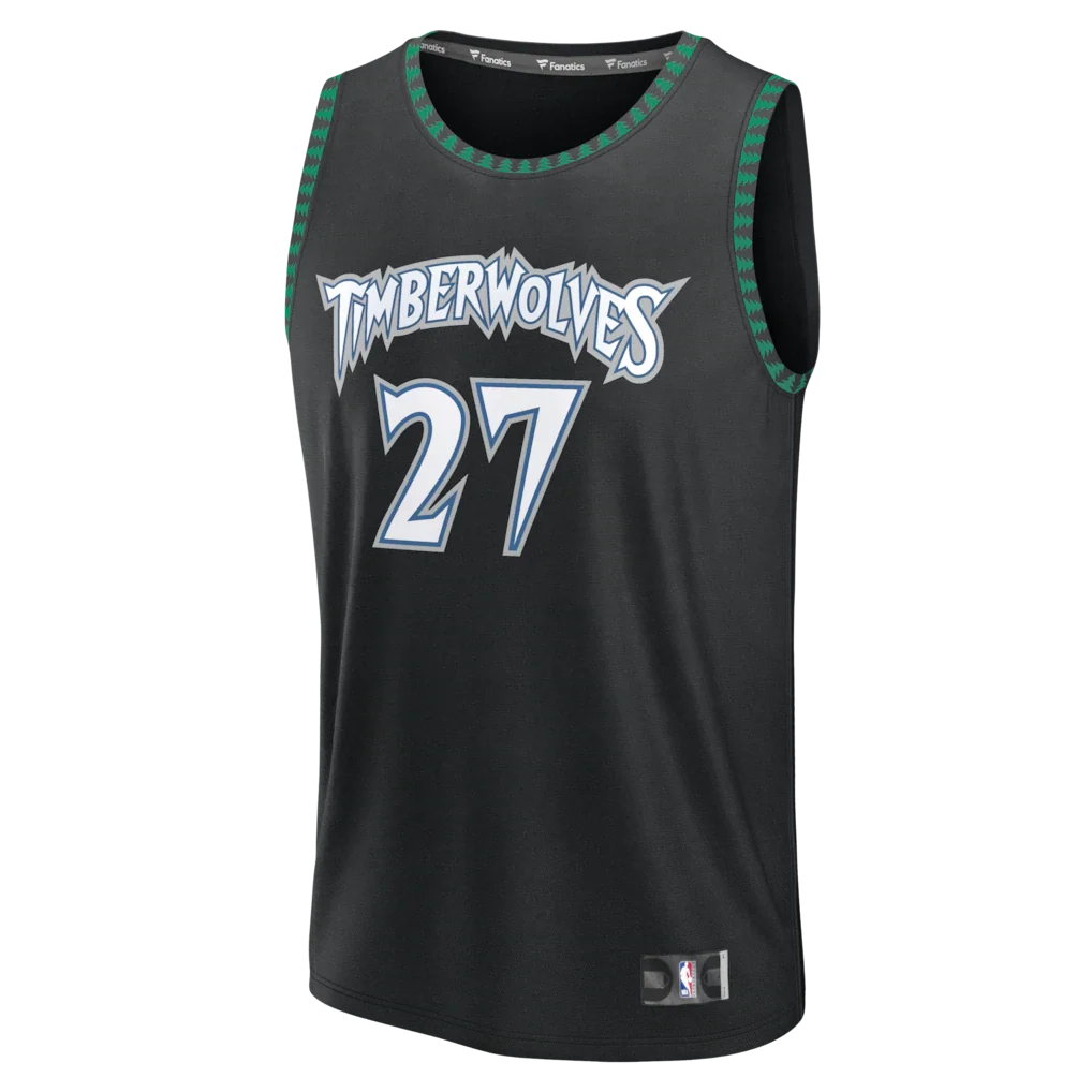 Rudy Gobert Minnesota Timberwolves Fanatics Fast Break Jersey - Classic Edition - Black