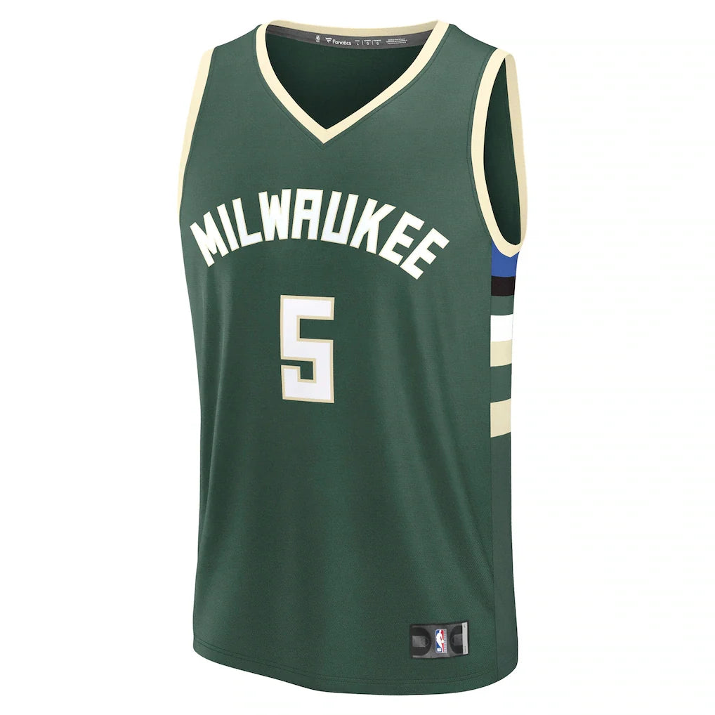 Gary Trent Jr. Milwaukee Bucks Fanatics Fast Break Replica Player Jersey - Icon Edition - Hunter Green