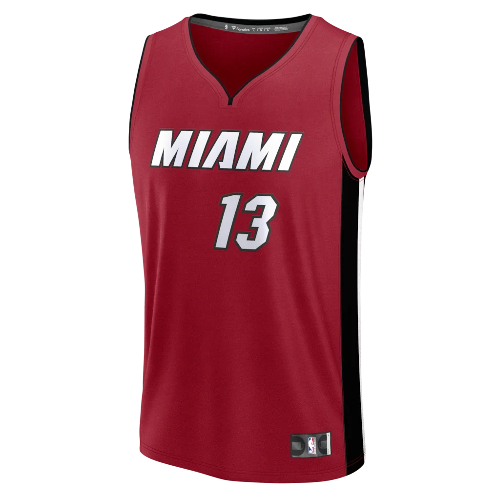Bam Adebayo Miami Heat Fanatics Fast Break Replica Player Jersey - Statement Edition - Red