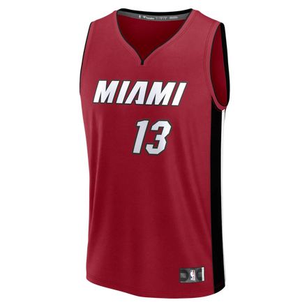 Bam Adebayo Miami Heat Fanatics Fast Break Replica Player Jersey - Statement Edition - Red