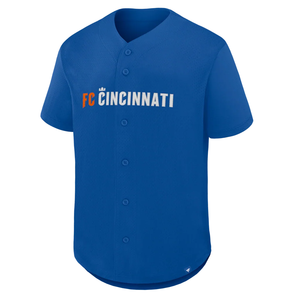 FC Cincinnati Fanatics Maximum Intensity Button-Up Jersey  - Blue