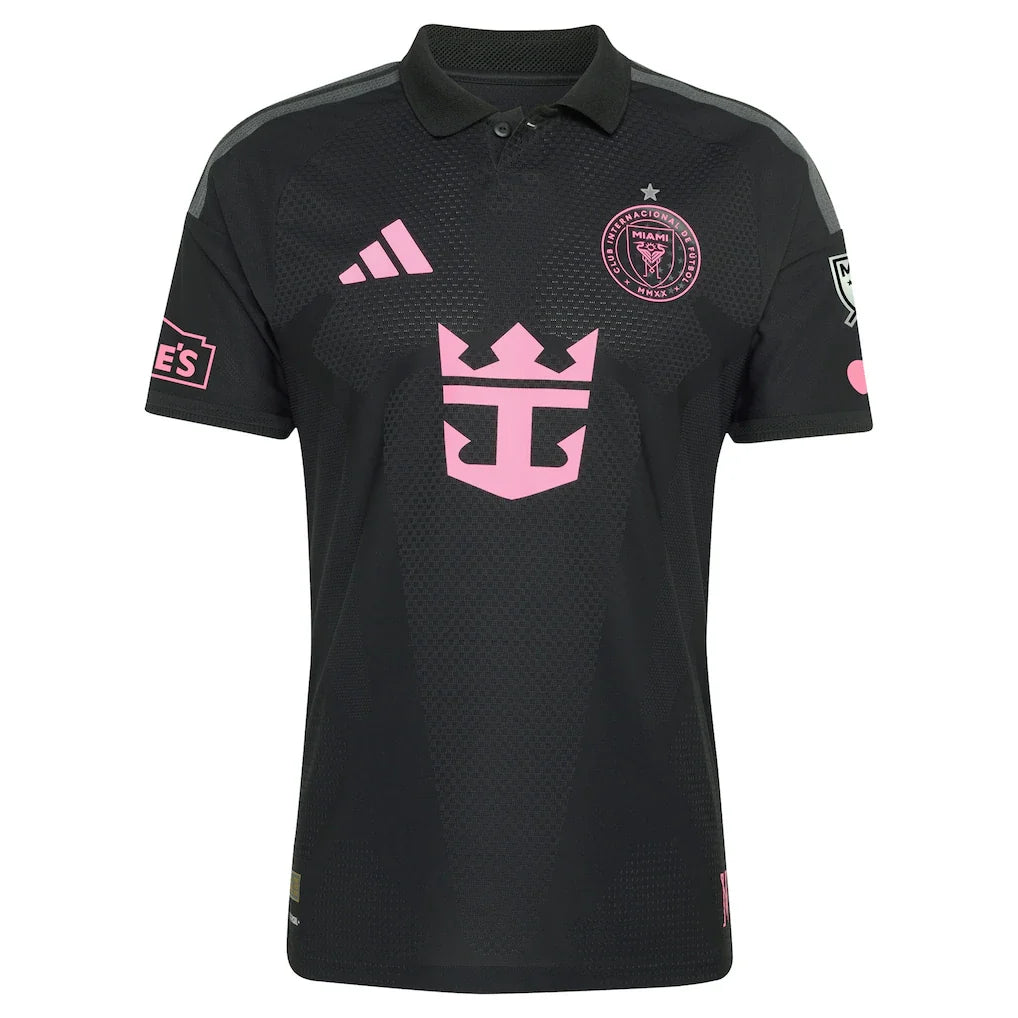 Rodrigo De Paul Inter Miami CF adidas 2026 Presagio On-Field Authentic Patch Jersey - Black