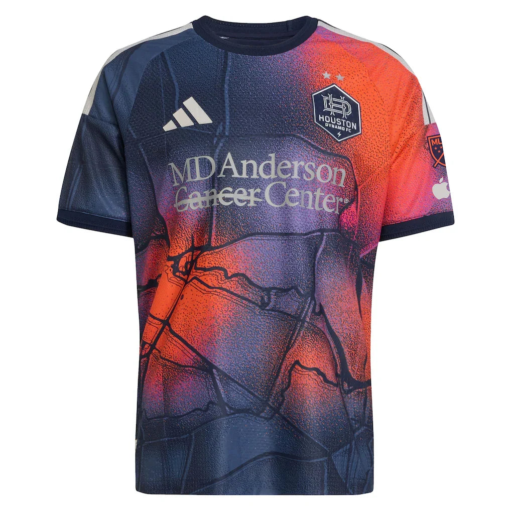 Ezequiel Ponce Houston Dynamo FC adidas 2026 Mission Control On-Field Authentic Patch Jersey - Blue