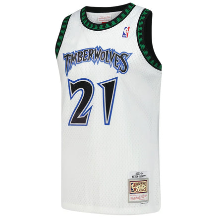 Kevin Garnett Minnesota Timberwolves Mitchell & Ness Hardwood Classics Swingman Jersey - White