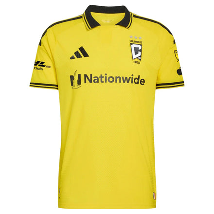 Columbus Crew adidas 2026 The Crafted for Excellence Kit On-Field Authentic Patch Custom Jersey - Yellow