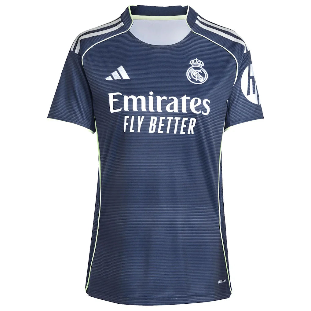 Kylian Mbappé Real Madrid adidas Women's 2025/26 Away Replica Player Jersey - Blue