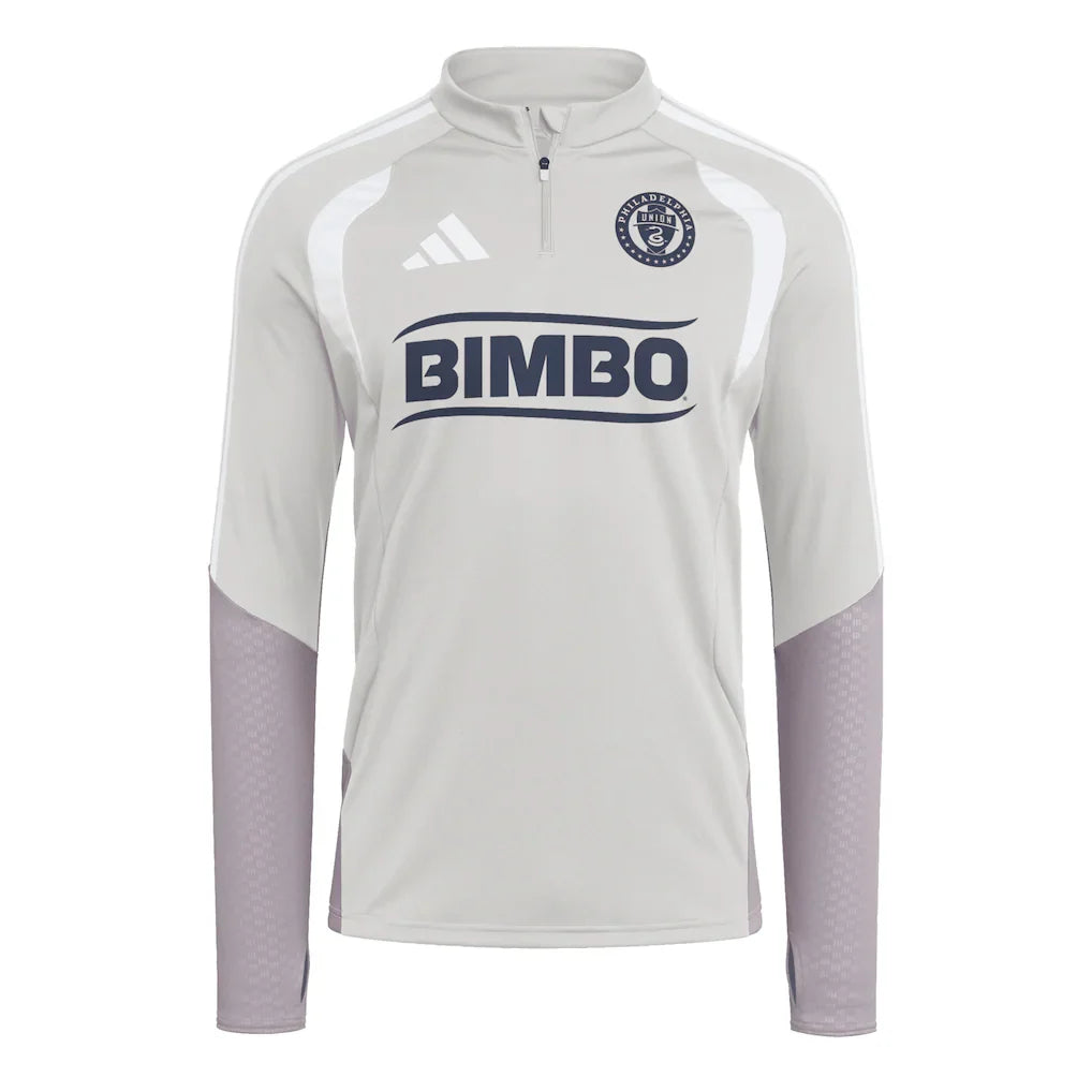 Philadelphia Union adidas 2026 Tiro Competition Quarter-Zip Training Top - Silver