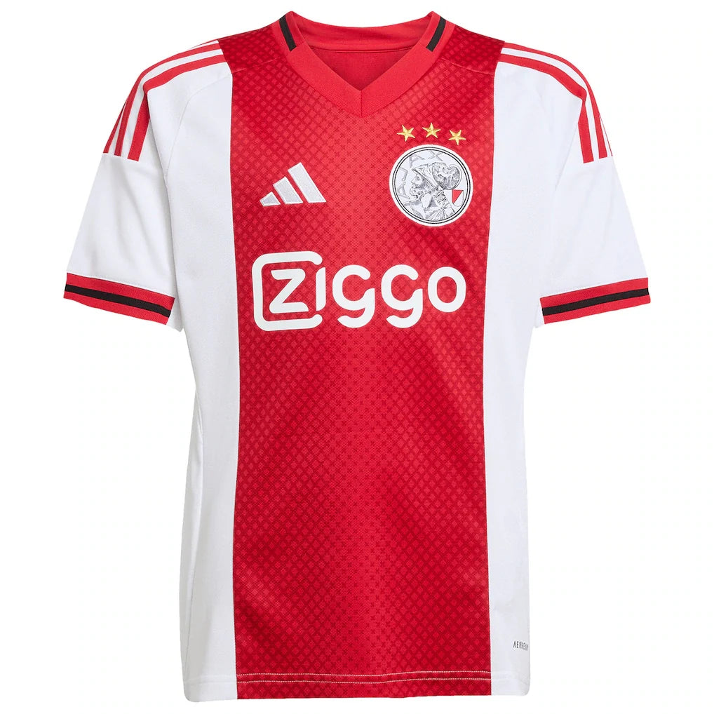 Ajax adidas Youth 2025/26 Home Replica Jersey - White