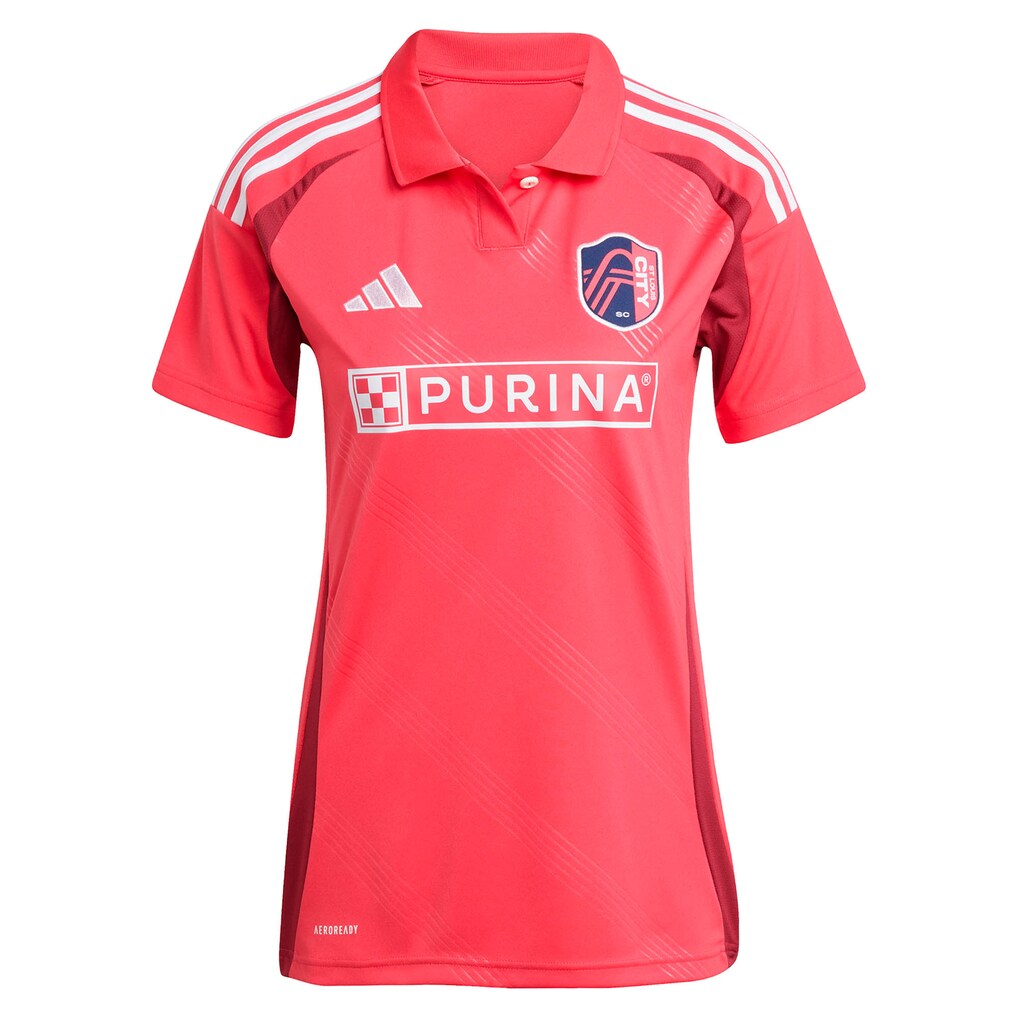 Daniel Edelman St. Louis CITY SC adidas Women's 2025 Forever CITY Red Replica Jersey - Red