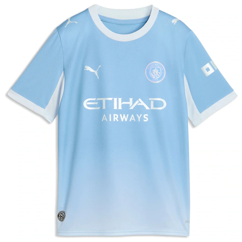 Manchester City Puma Youth 2026/27 Home Replica Jersey - Light Blue