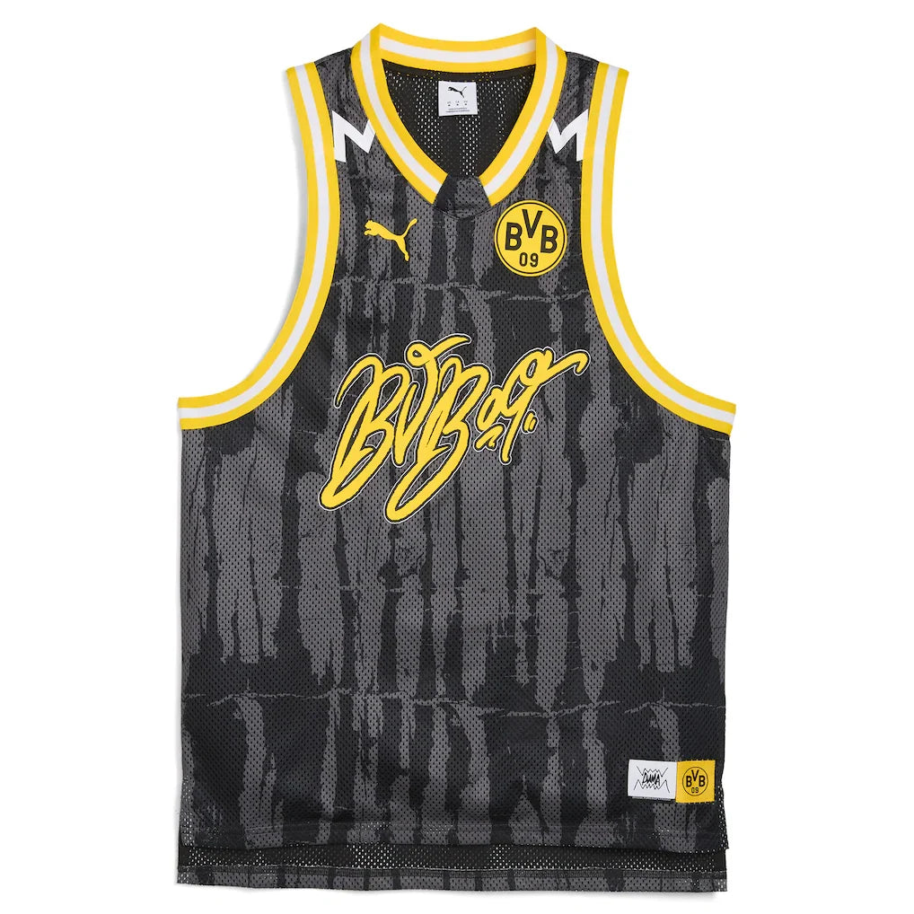 Borussia Dortmund Puma 2025 FIFA Club World Cup dryCELL Basketball Jersey - Black