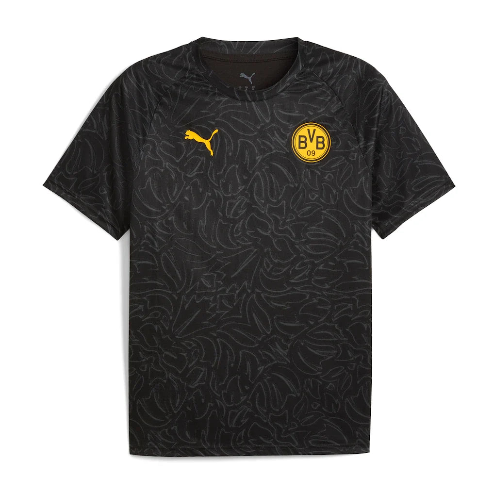 Borussia Dortmund Puma 2025/26 Pre-Match Training Jersey - Black