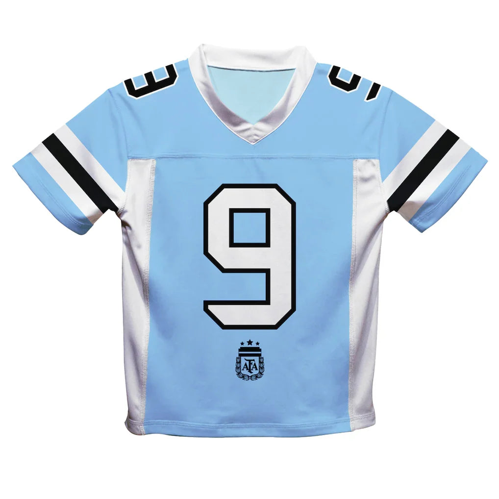 Julián Álvarez Argentina National Team Vive La Fete  Football Jersey - Light Blue