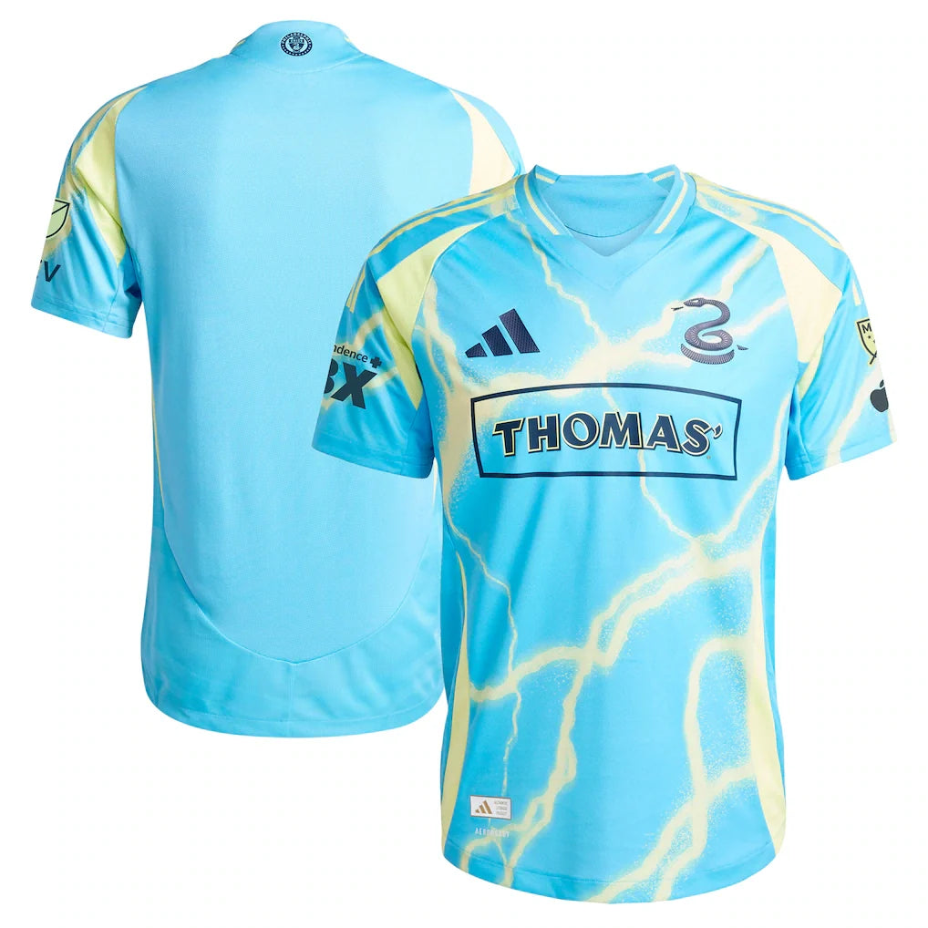 Philadelphia Union adidas 2025 The Voltage Kit Authentic Jersey - Blue