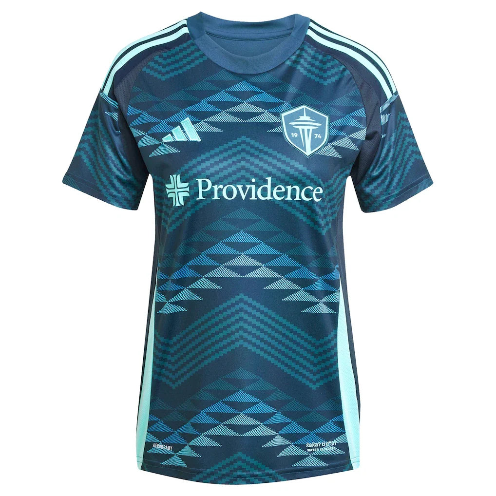 Pedro de la Vega Seattle Sounders FC adidas Women's 2025 The Salish Sea Kit Replica Player Jersey - Blue