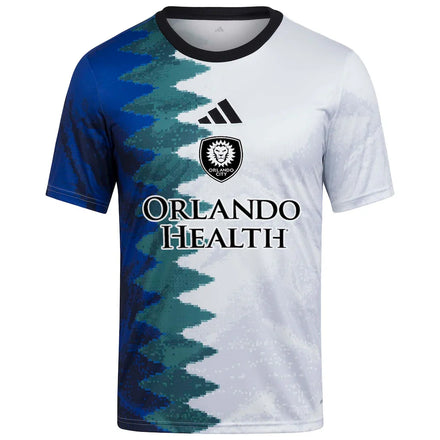 Orlando City SC adidas Youth 2025 Gaming AEROREADY Pre-Match Top - White