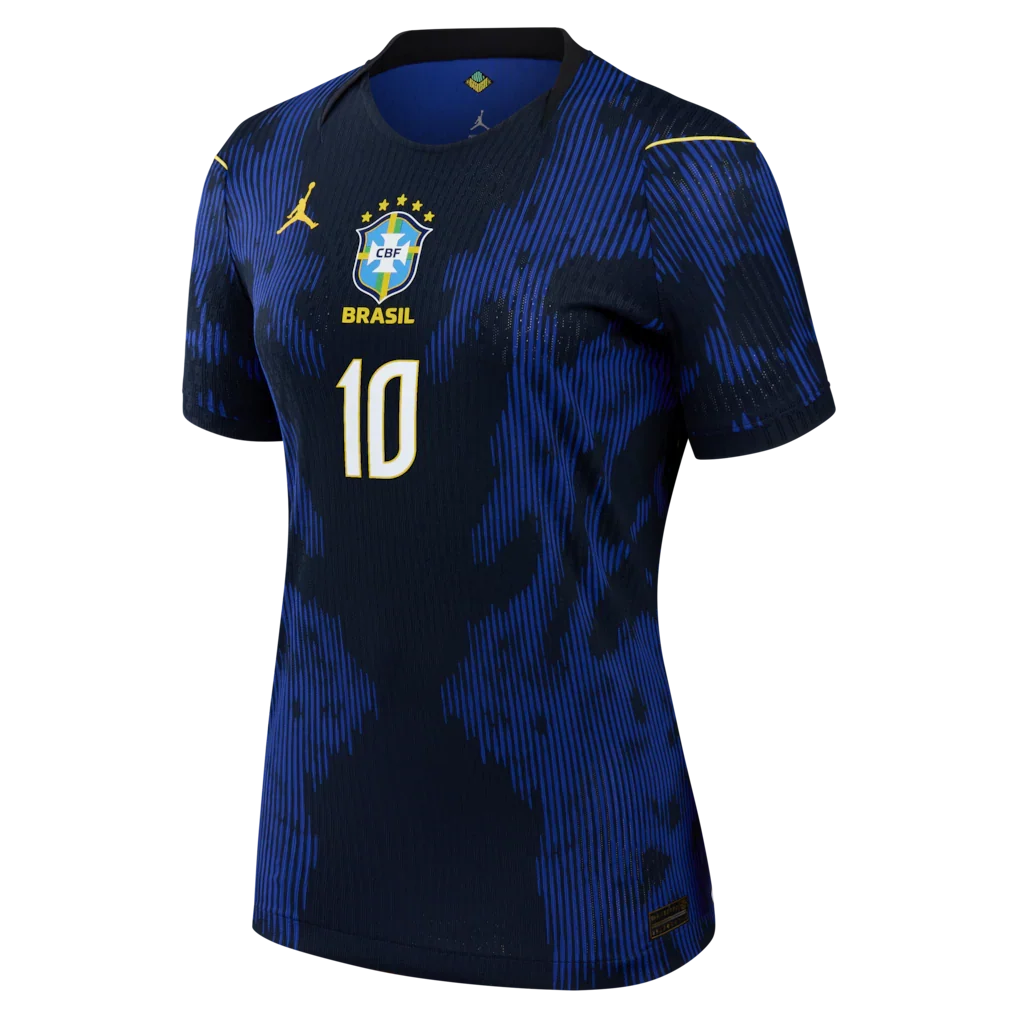 Neymar Jr. Brazil National Team Jordan Brand Women's 2026 Away Match Authentic Jersey  - Blue