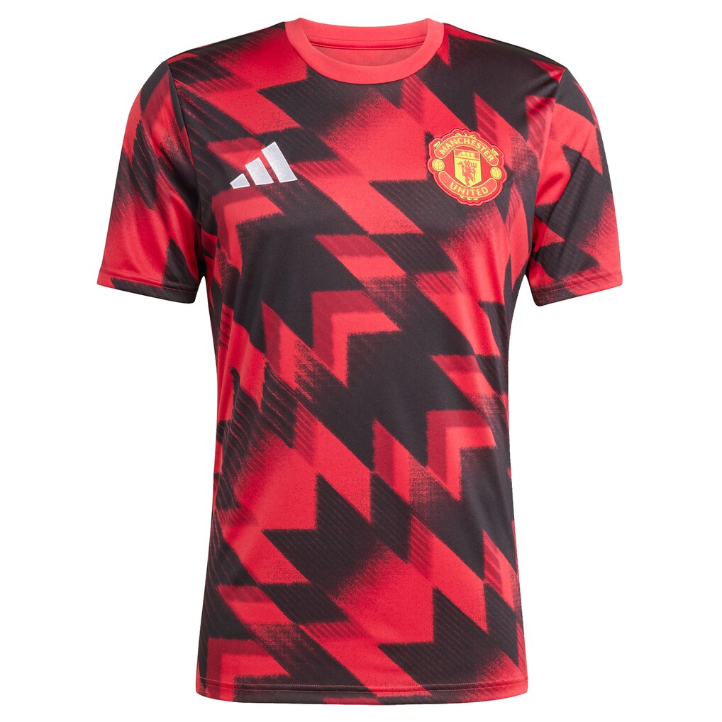 Manchester United adidas 2025/26 AEROREADY Pre-Match Top - Red