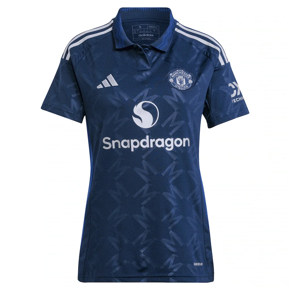 Manchester United adidas Women's 2024/25 Away Replica Jersey - Navy