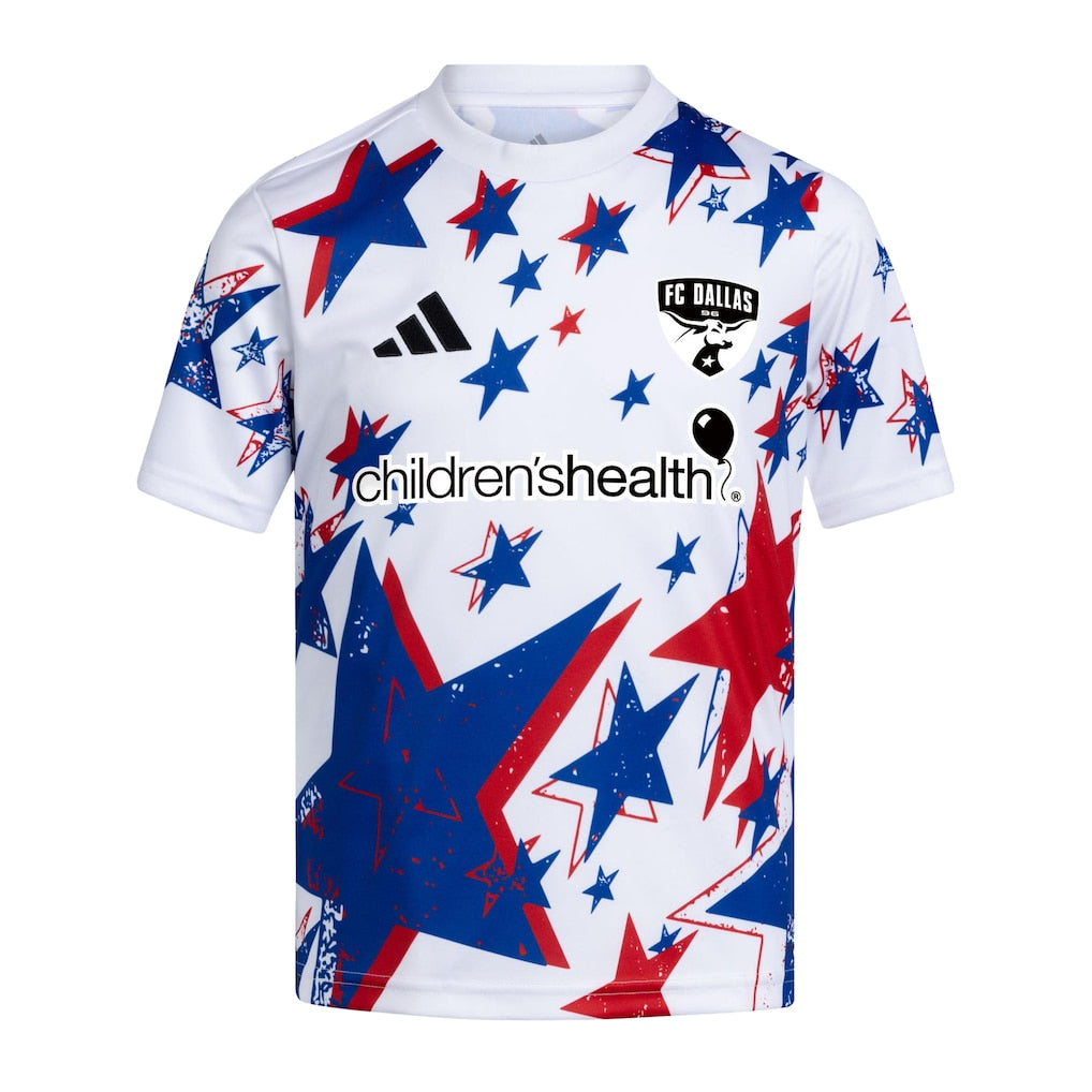FC Dallas adidas Youth 2026 Americana Pre-Match Jersey - White