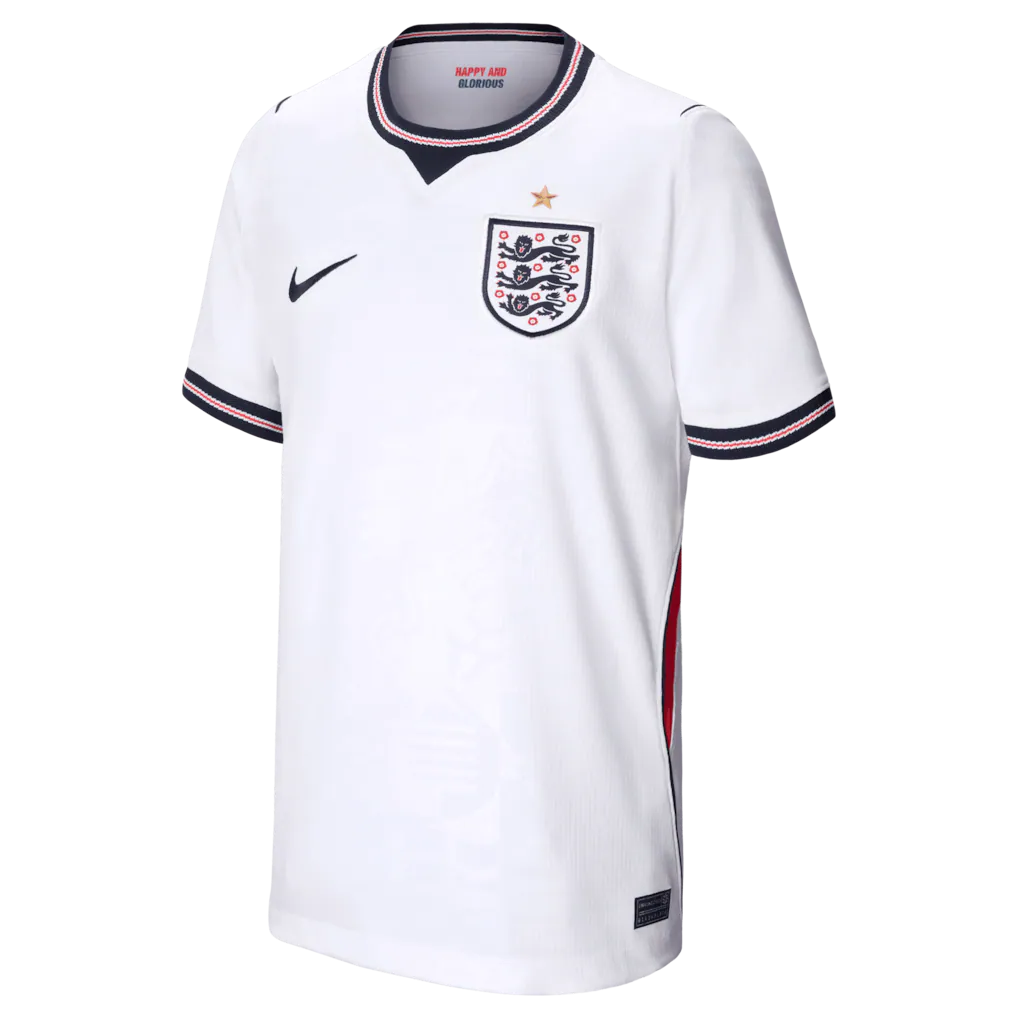 England National Team Nike Youth 2026 Home Stadium Replica Jersey - White
