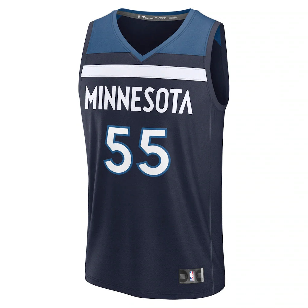 Luka Garza Minnesota Timberwolves Fanatics Fast Break Replica Player Jersey - Icon Edition - Navy