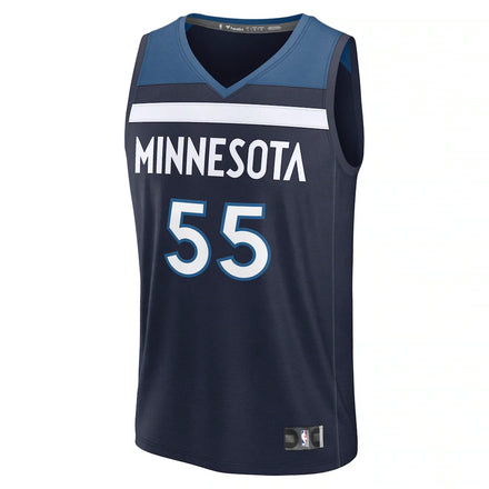 Luka Garza Minnesota Timberwolves Fanatics Fast Break Replica Player Jersey - Icon Edition - Navy