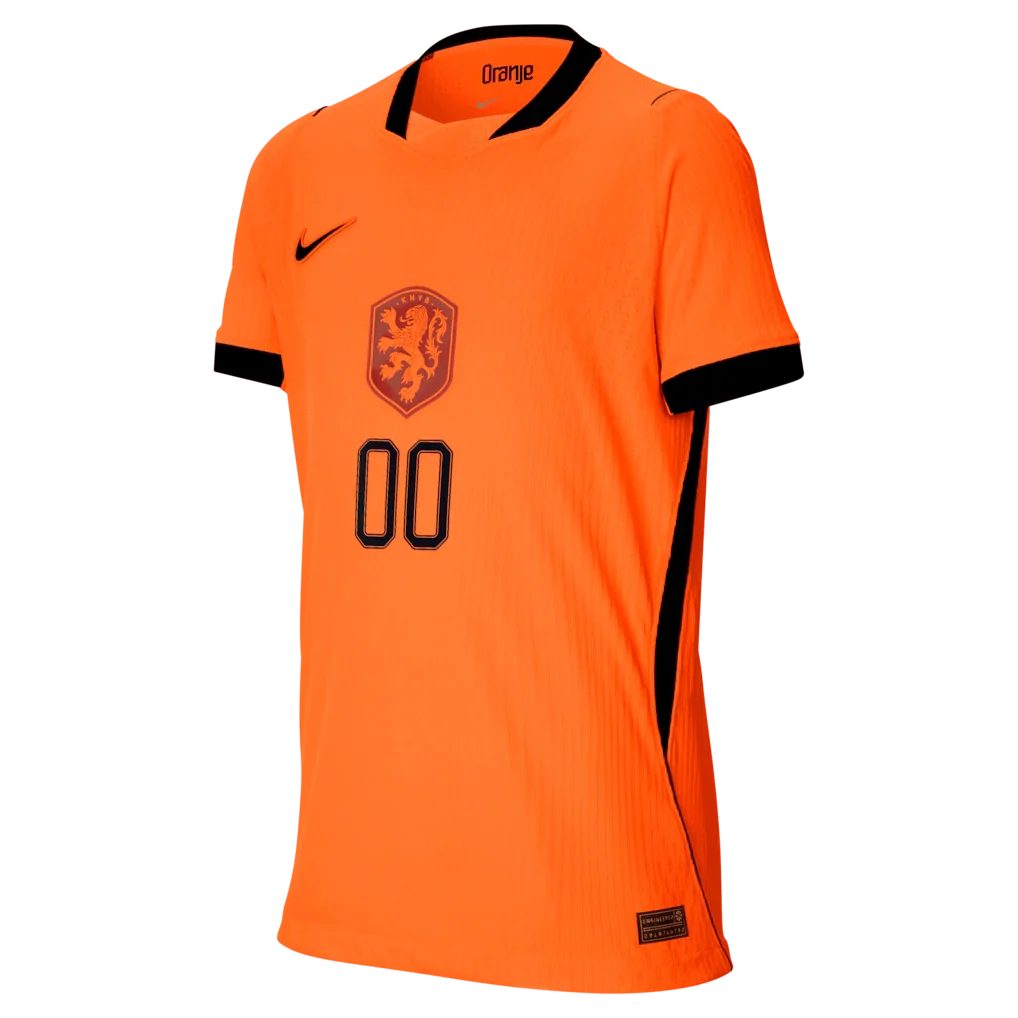 Netherlands National Team Nike Youth 2026 Home Match Authentic Custom Jersey - Orange