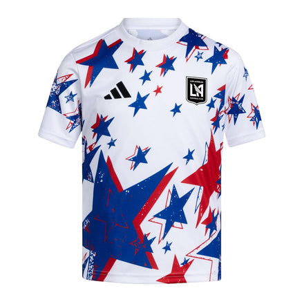 LAFC adidas Youth 2026 Americana Pre-Match Jersey - White