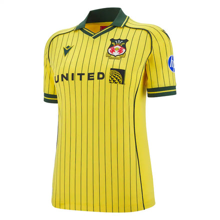 Wrexham Macron Women's 2025/26 Away Replica Jersey - Yellow