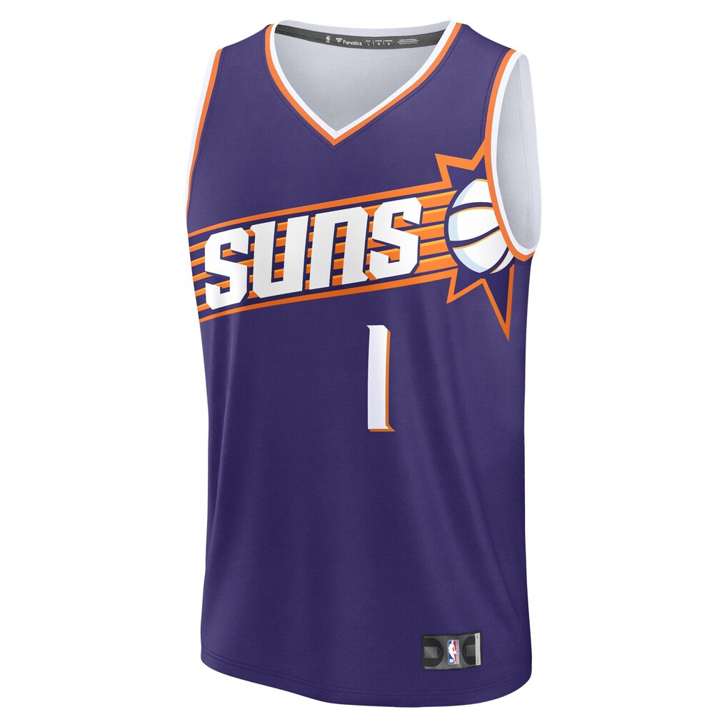 Devin Booker Phoenix Suns Fanatics Big & Tall Fast Break Jersey - Icon Edition - Purple