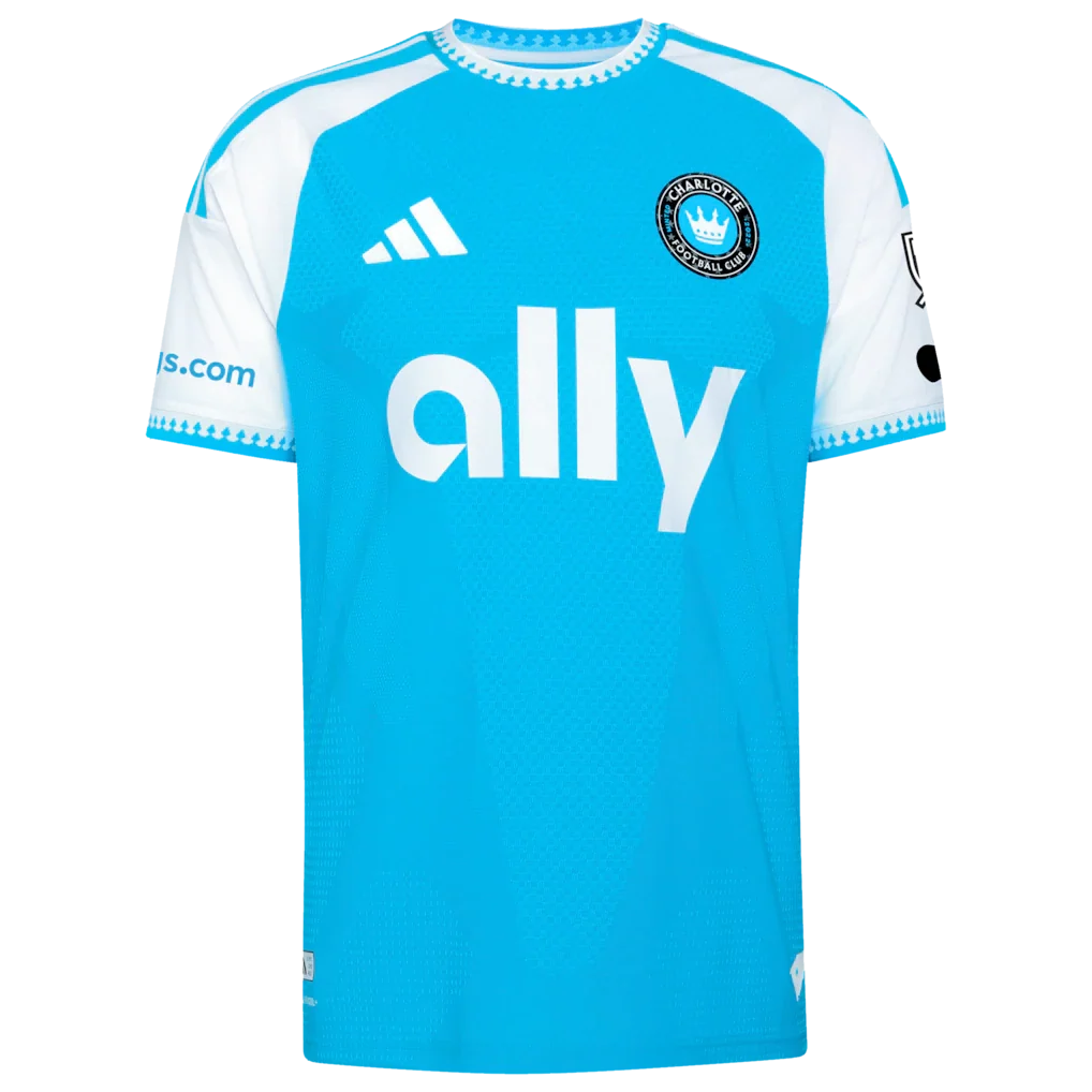 Kerwin Vargas Charlotte FC adidas 2026 Carolina Kit: Crowns Up On-Field Authentic Patch Jersey - Blue
