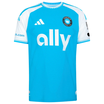 Kerwin Vargas Charlotte FC adidas 2026 Carolina Kit: Crowns Up On-Field Authentic Patch Jersey - Blue