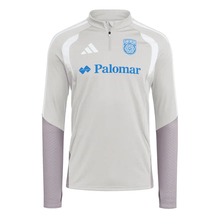 San Diego FC adidas 2026 Tiro Competition Quarter-Zip Training Top - Silver