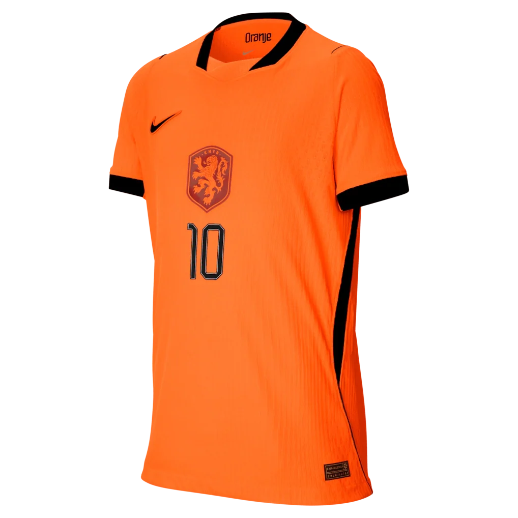 Memphis Depay Netherlands National Team Nike Youth 2026 Home Match Authentic Jersey - Orange