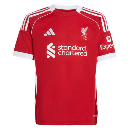 Mohamed Salah Liverpool adidas Youth 2025/26 Home Replica Jersey - Red