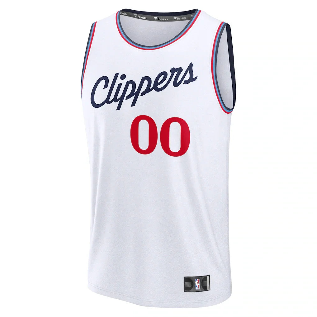 LA Clippers Fanatics Fast Break Custom Jersey - Association Edition - White