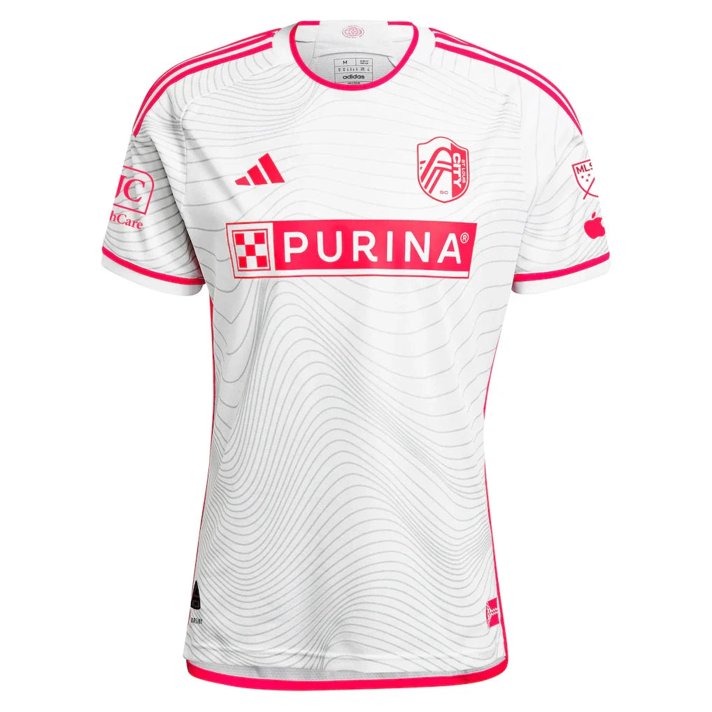 Eduard Löwen St. Louis City SC adidas 2024 The Confluence Kit Authentic Player Jersey - White