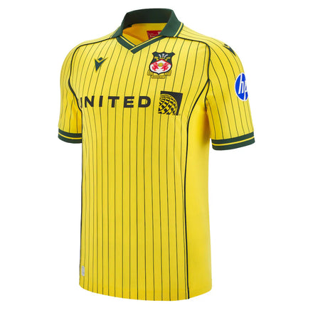 Wrexham Macron Youth 2025/26 Away Replica Jersey - Yellow