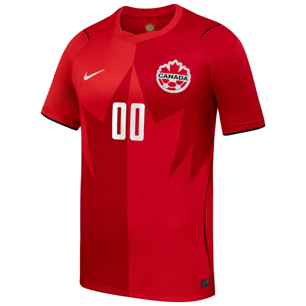 Canada Soccer Nike 2026 Home Stadium Replica Custom Jersey - Red