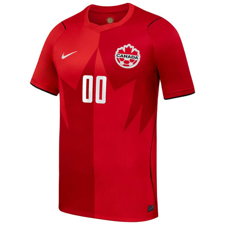 Canada Soccer Nike 2026 Home Stadium Replica Custom Jersey - Red