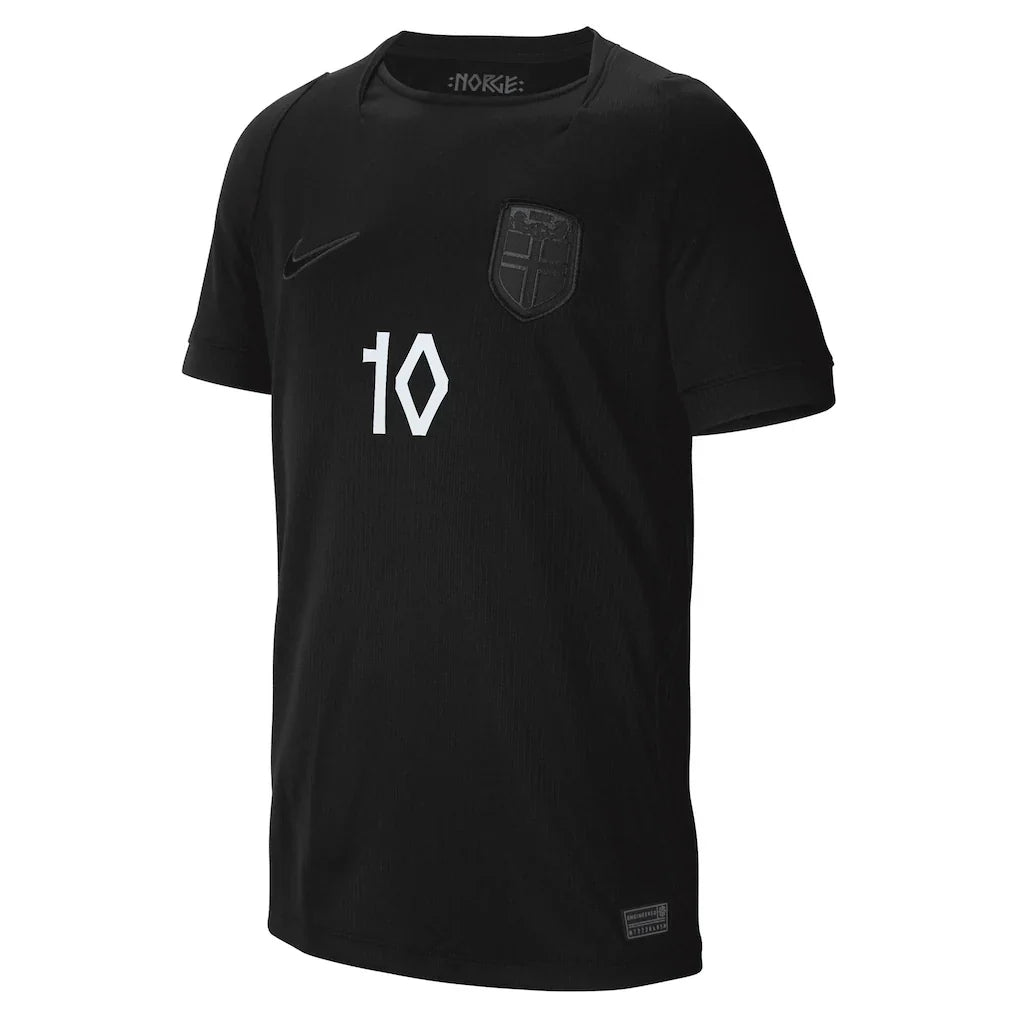 Martin Ødegaard Norway National Team Nike Youth 2026 Away Stadium Replica Jersey - Black