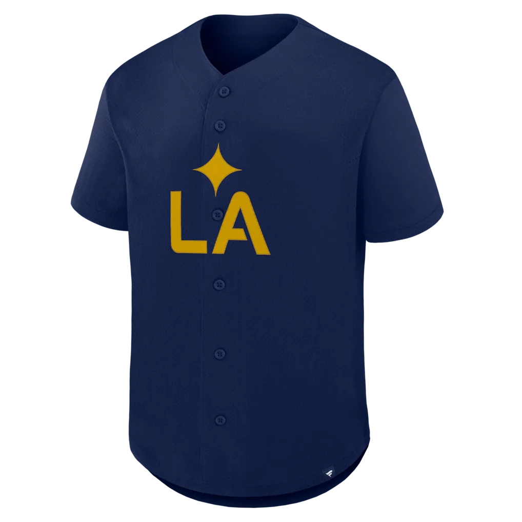 LA Galaxy Fanatics Maximum Intensity Button-Up Jersey  - Navy