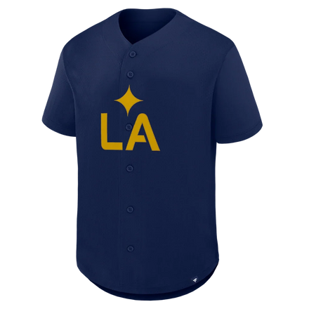 LA Galaxy Fanatics Maximum Intensity Button-Up Jersey  - Navy