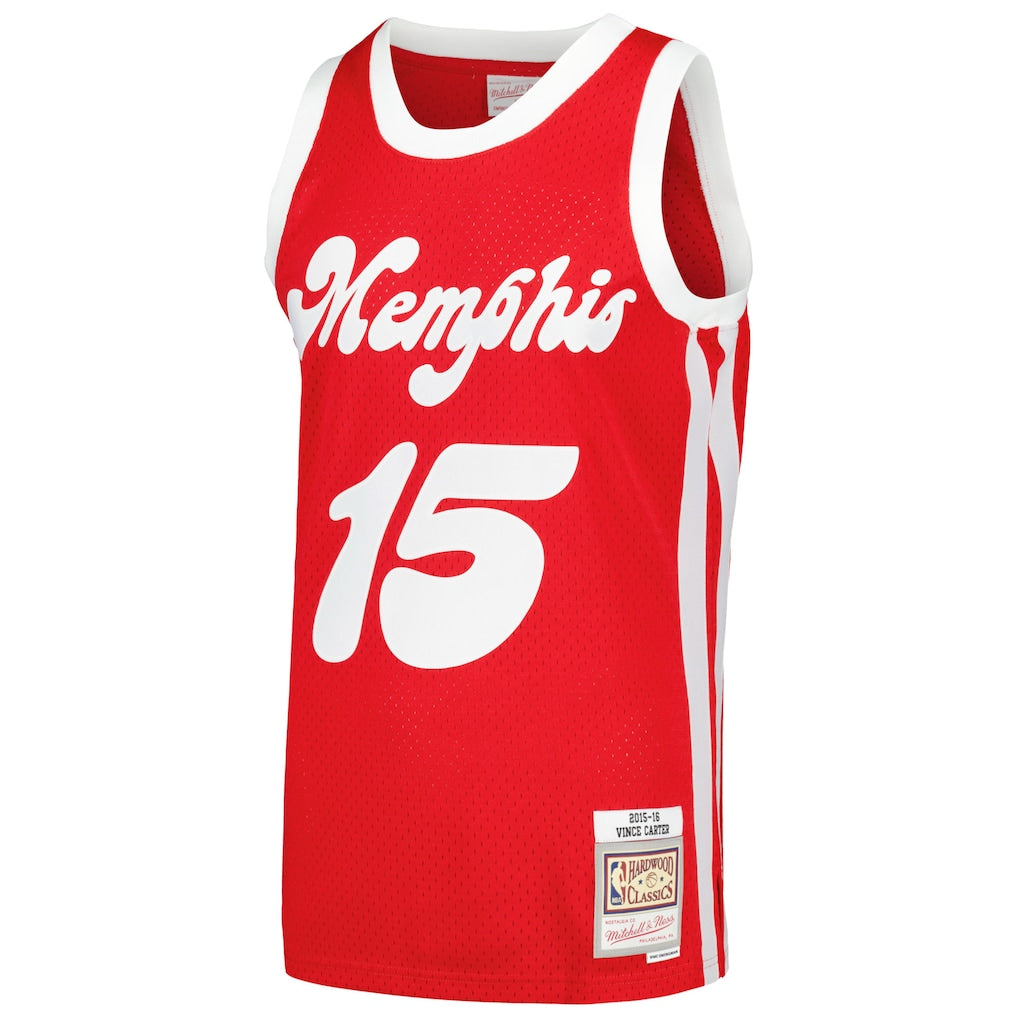 Vince Carter Memphis Grizzlies Mitchell & Ness  2015/16 Hardwood Classics Swingman Jersey - Red