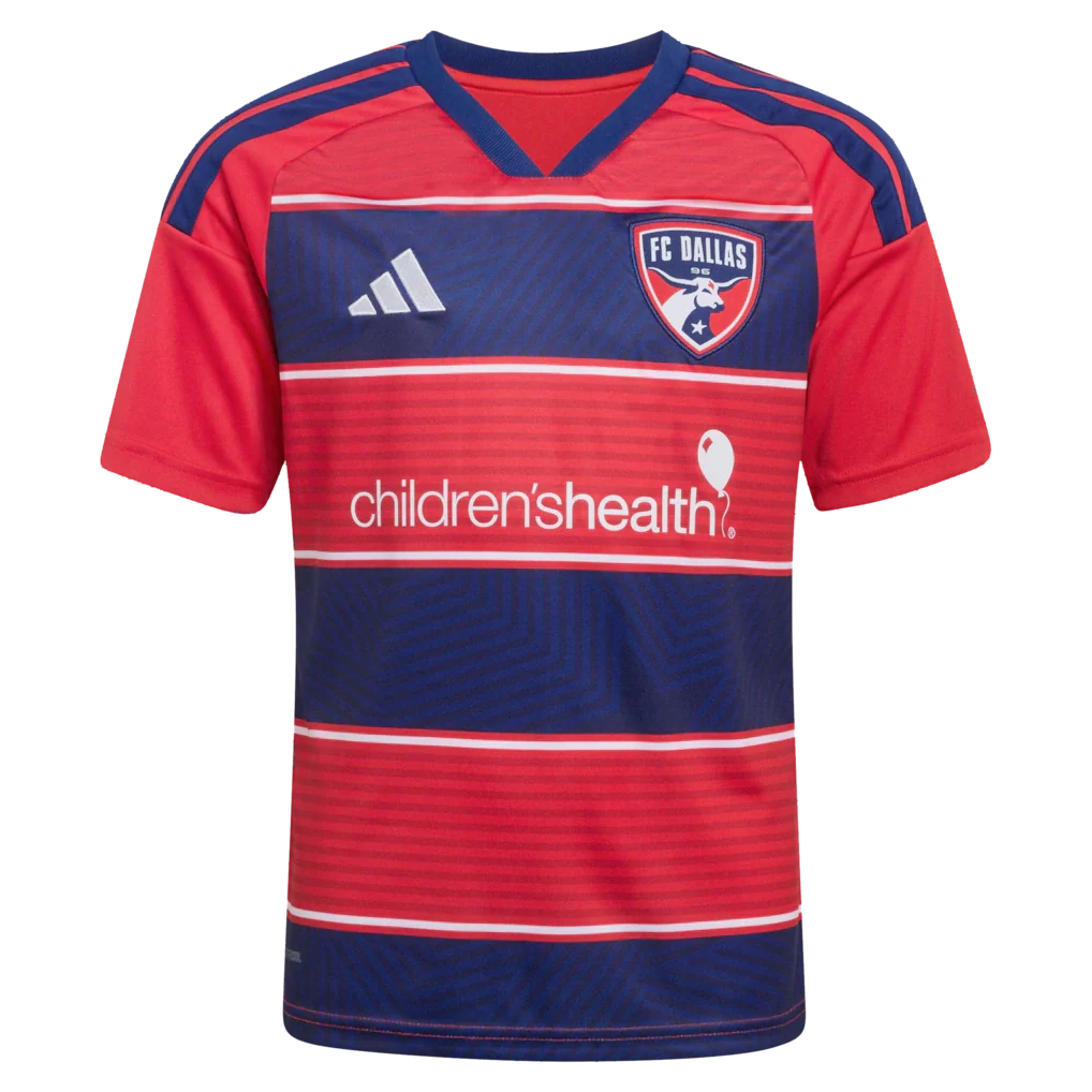 Logan Farrington FC Dallas adidas Youth 2026 DNA Kit Replica Jersey - Red