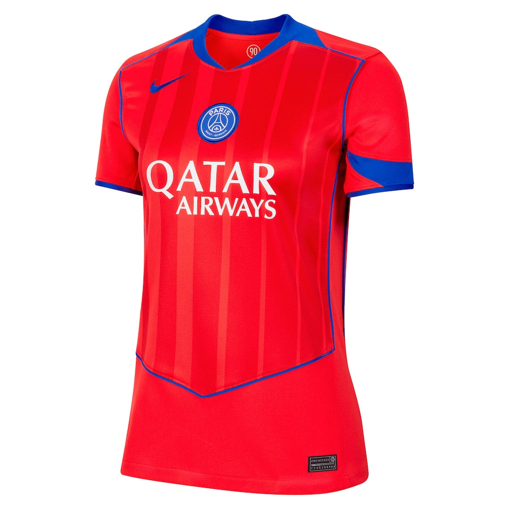 Paris Saint-Germain Nike Women's 2025/26 Third Replica Jersey - Red
