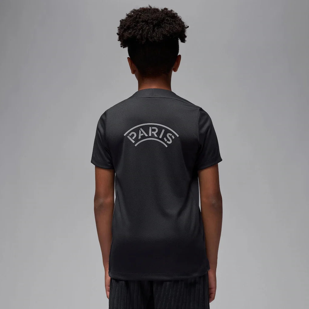 Paris Saint-Germain Jordan Brand Youth 2025/26 Strike Fourth Training Top - Black