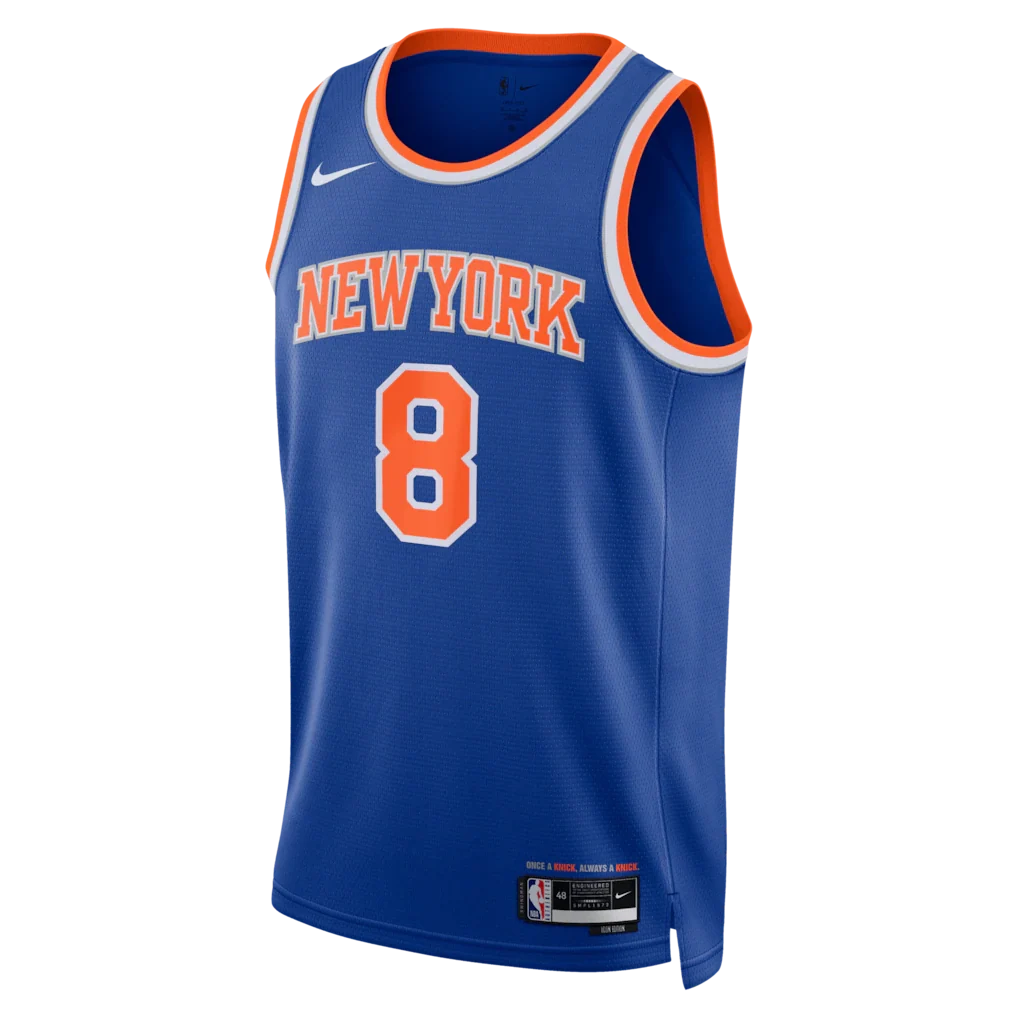 OG Anunoby New York Knicks Nike Unisex 2026 NBA Finals Patch Swingman Jersey - Icon Edition - Blue