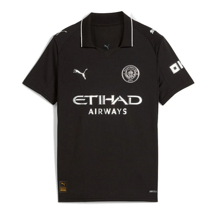 Manchester City Puma Youth 2025/26 Away Replica Jersey - Black